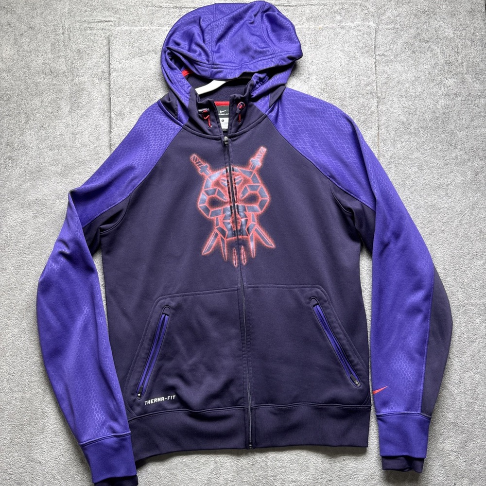 Nike Mens‎ Therma-Fit Kobe Bryant Hoodie S Purple Full Zip Jacket Mamba Hero